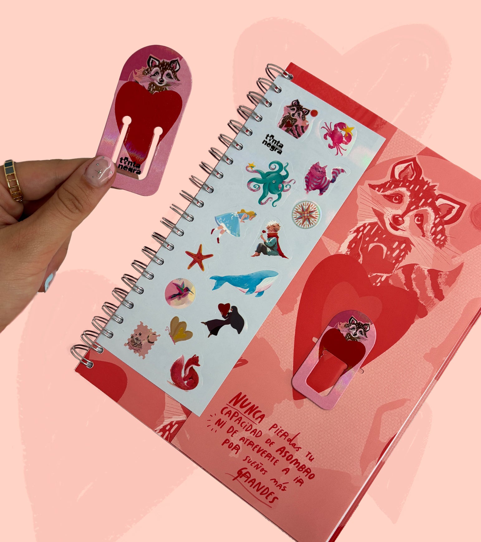 CUADERNO MAPACHE ROSA TAMAÑO CARTA