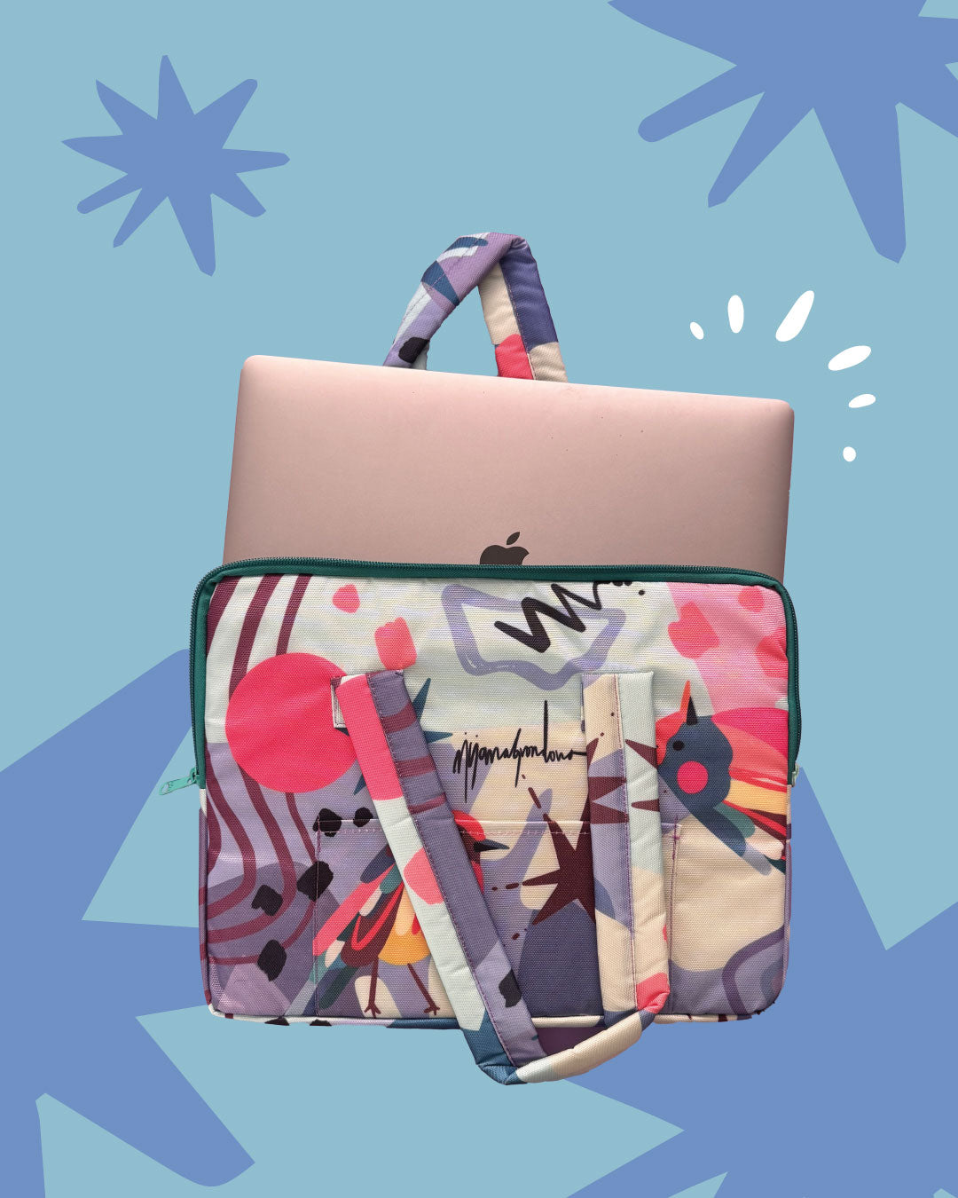 BOLSO/FUNDA LAPTOP BIRD AZUL